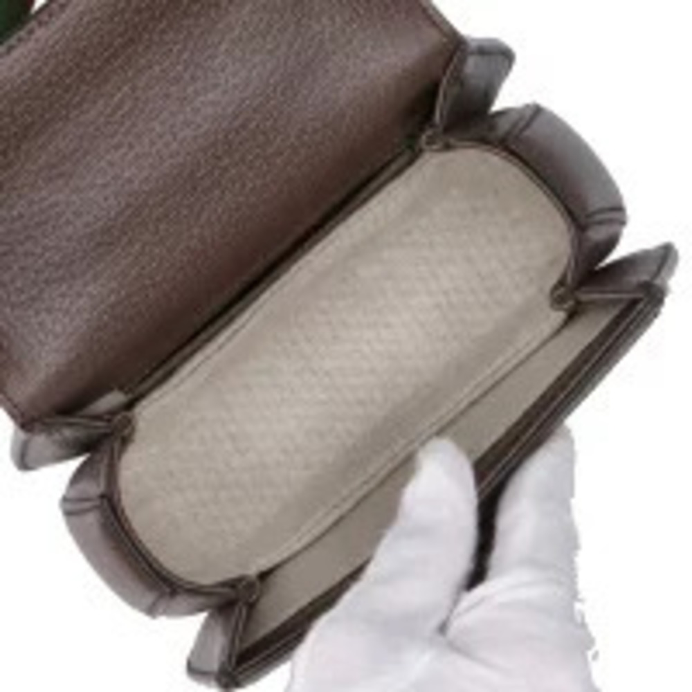 GUCCI Jumbo GG Bamboo Canvas Leather Bag - Picture 5 of 6